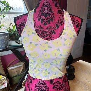 Bluenotes Pink and Yellow Floral Top